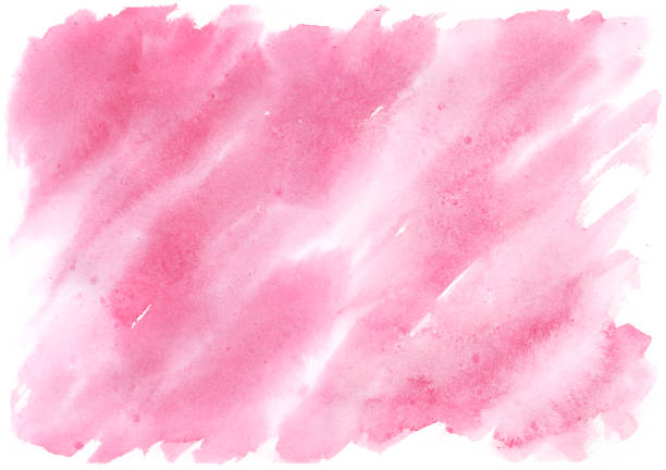 istock Abstract pink watercolor backround, painting 1371199587