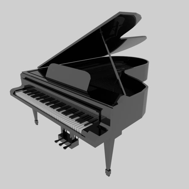 istock Black grand piano 1371215402