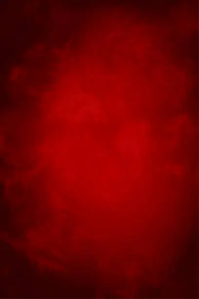 Vector illustration of Bright dark red colored  empty blank vertical maroon wispy hazy vector backgrounds with colour gradient, copy space and no text