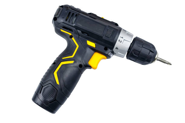 istock Cordless screwdriver isolated on white background 1371219304