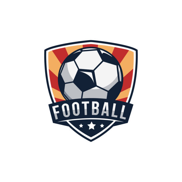 креативное освещение лампочка голова человек мыслитель логотип векторный шаблон на белом фонеосновной щит эмблема значка печать футбол ф� - indonesia football stock illustrations