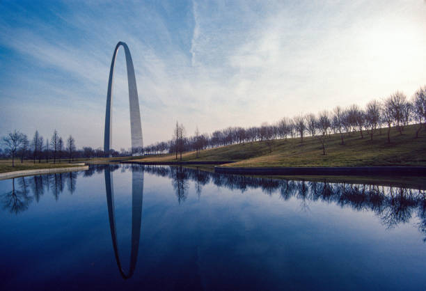istock Gateway Arch NP - Arch Reflecting Pool Wide Angle 1992 1371221063