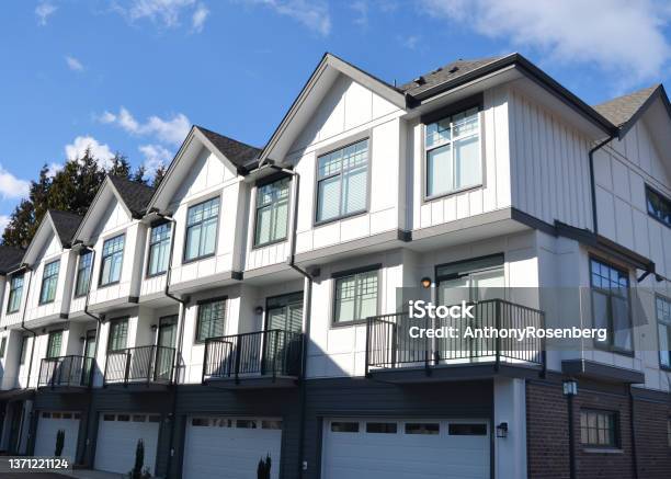 Townhomes Stock Photo - Download Image Now - Townhouse, Building Exterior, Outdoors