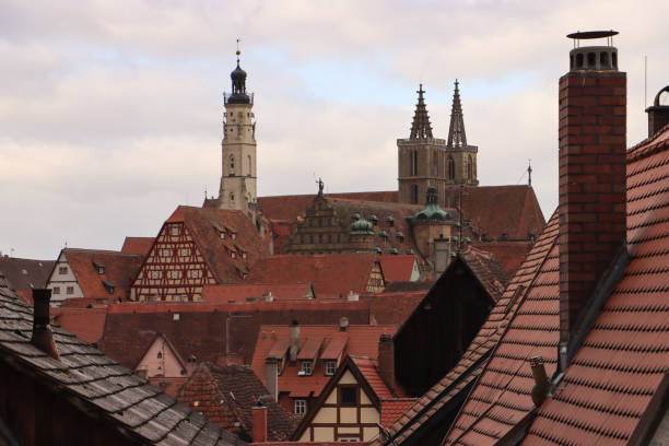 view over the roofs of Bamberg in bavaria in Germany