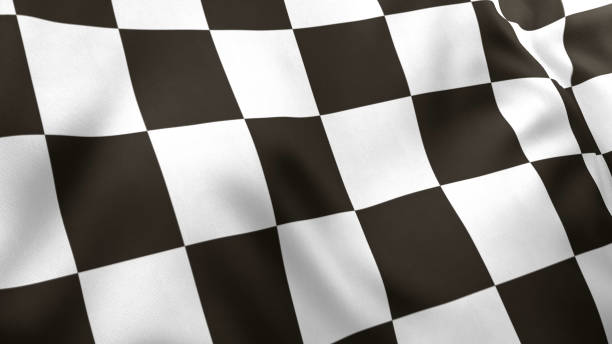 istock open-wheel single-seater car Chequered (Checkered) Racing Flag 1371231649