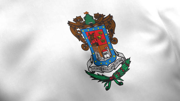 istock Michoacan Flag, Mexico 1371231730