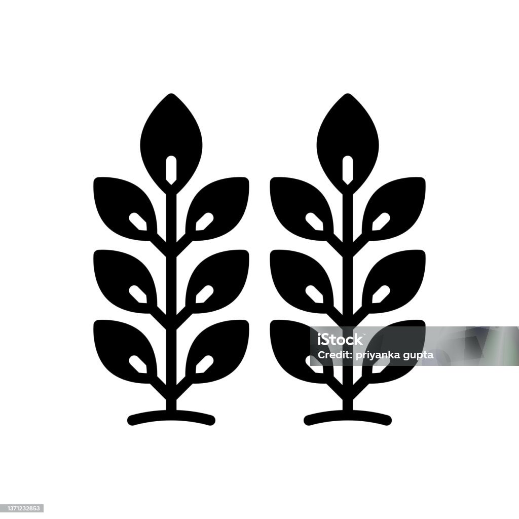 Vegetation Vector Icon Vegetation Plants Stock Illustration - Download Image Now - Environment ...