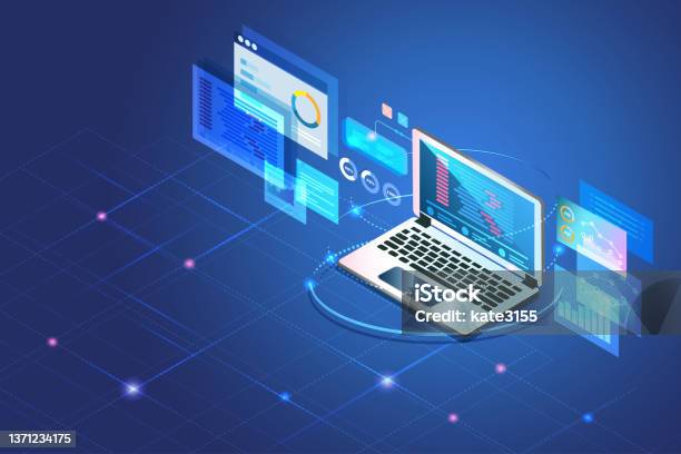 Web Development Concept Software Coding And Programming On Application ...