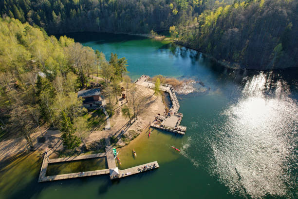 istock Panorama of sunny Green Lakes 1371235047