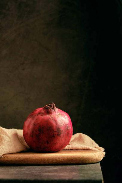 ripe pomegranate on the table