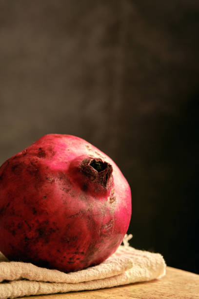 ripe pomegranate on the table