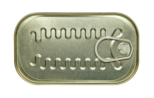 Close up of a canned fish