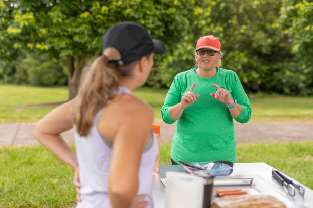 istock Group of friends at a BBQ 1371241665