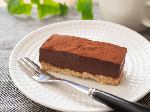 istock Homemade Japanese Nama Chocolate cake 1371244701
