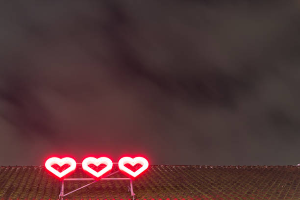 istock 3 Three hearts - symbol of Halmstad, and cloudy sky 1371248856
