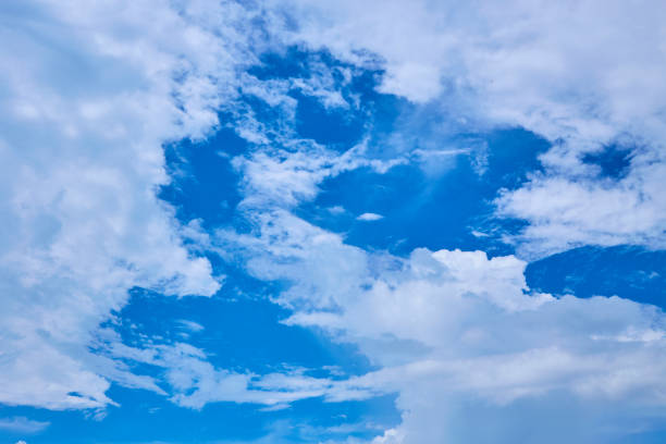 Beautiful cloud on vivid sunny sky
