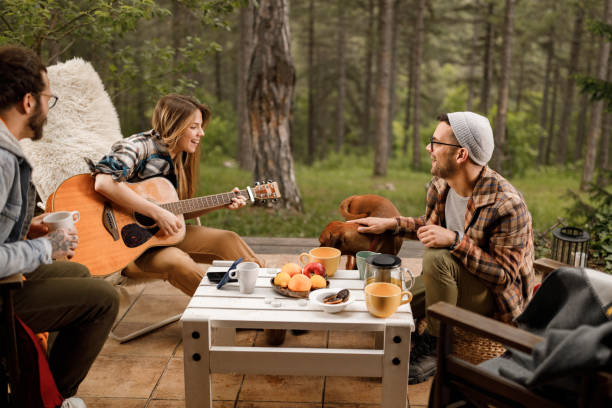 istock Guitar music on a patio! 1371255486