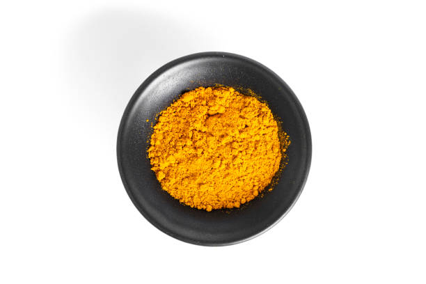 istock Turmeric powder isolated on a white background. Spices 1371257663
