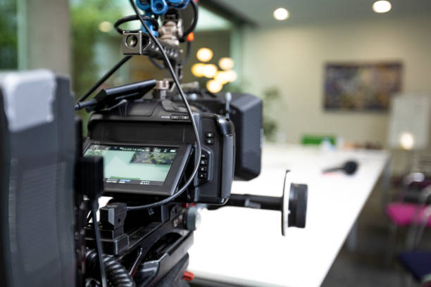 istock Professional camera and equipment. 1371258386