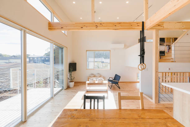 Interior of modern Japanese house