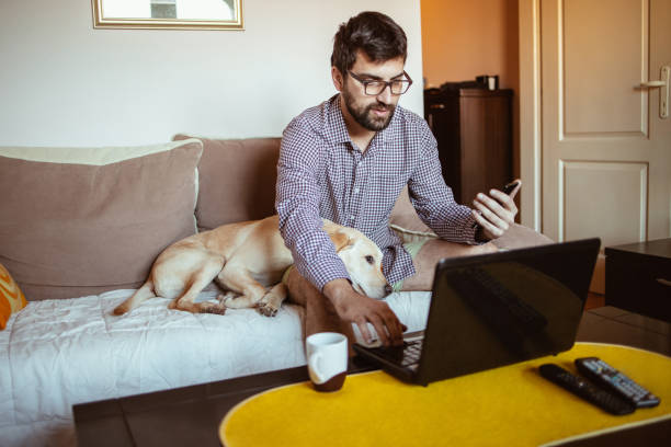 istock A young businessman working at home 1371262027