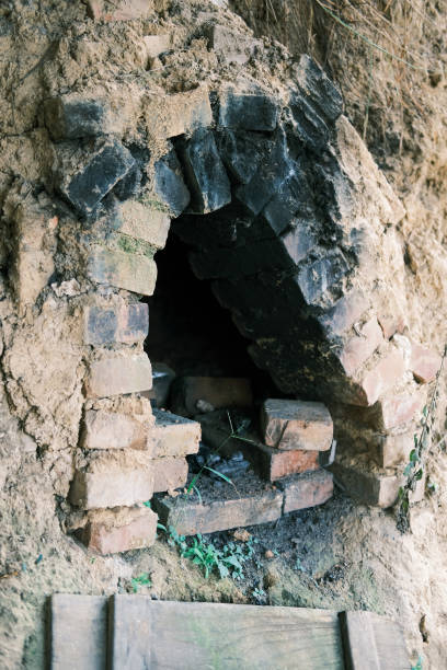 istock The earthen stove on the wall 1371270827