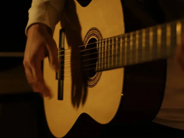 Photo of Playing Classic Guitar, Flamenco Style