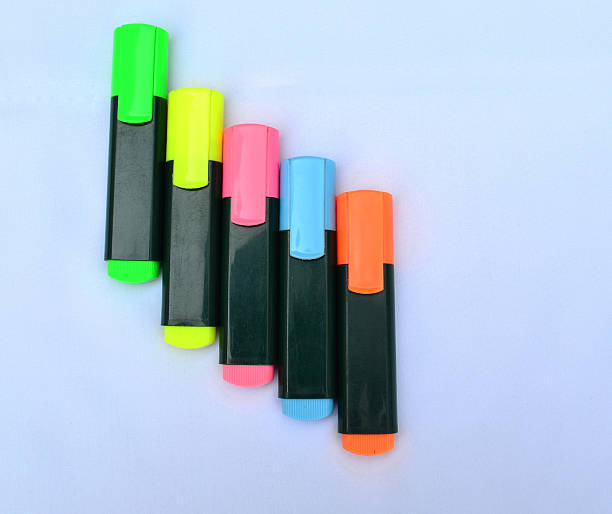 Colored marker stock photo