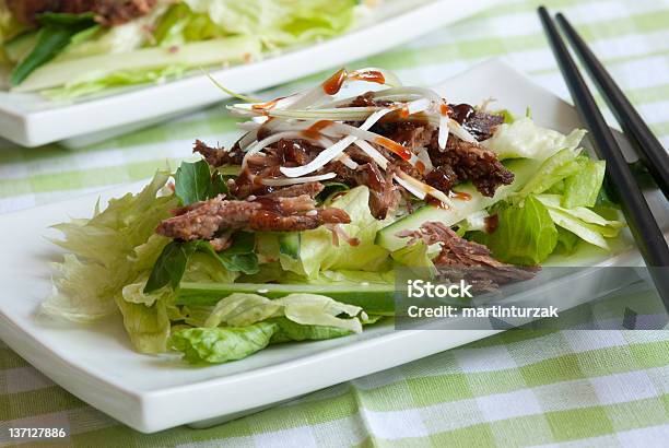 Crispy Duck Salad Stock Photo - Download Image Now - Chopsticks, Cilantro, Condiment