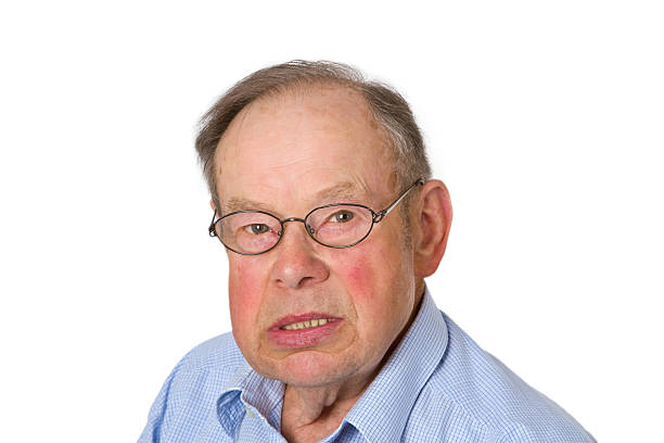 istock Male senior snarling 137128432