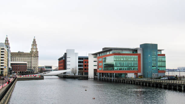 istock Water channels in Liverpool, United Kingdom 1371284656