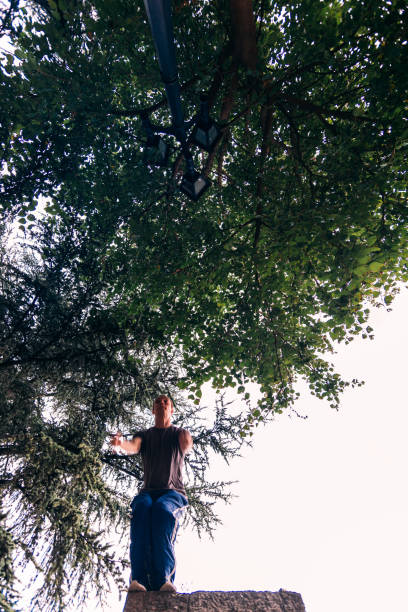 istock Free runner jumping on the wall 1371286815