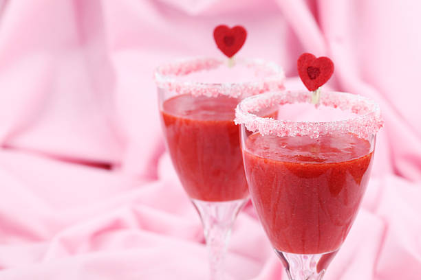 Strawberry drink stock photo