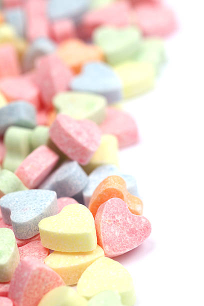 istock Large collection of candy hearts 137128947