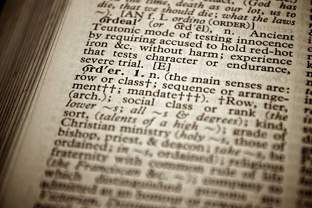 istock Dictionary definition of the word order 137129695