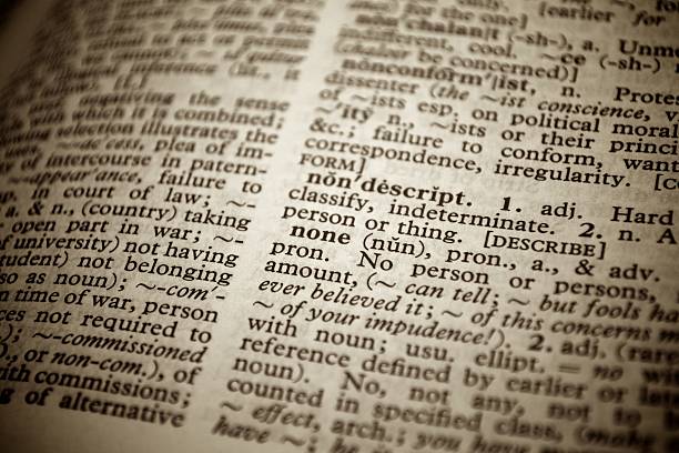 istock Dictionary definition of the word none 137129701
