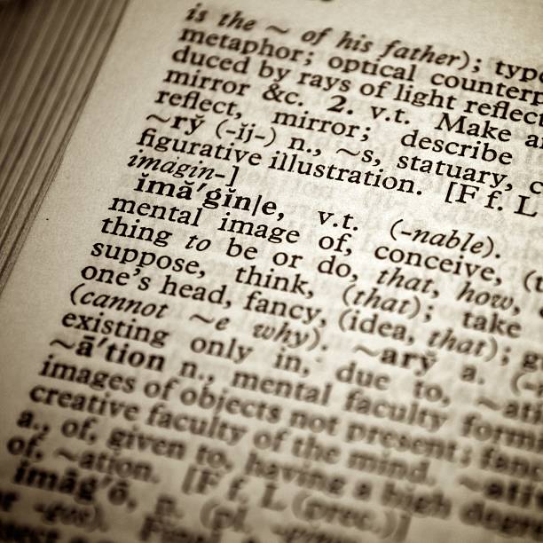 istock Dictionary definition of the word imagine 137129711