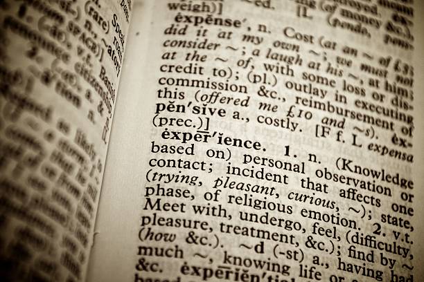 istock Dictionary definition of the word "Experience" 137129720