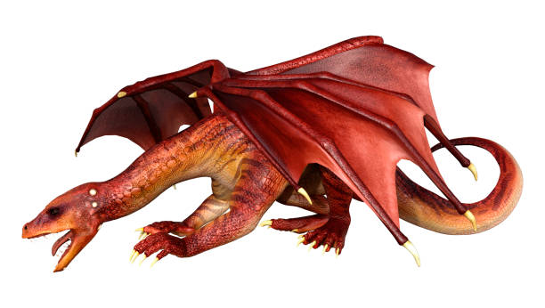 istock 3D Rendering Fairy Tale Dragon on White 1371298194