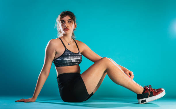 istock Athletic woman in sportswear 1371299012