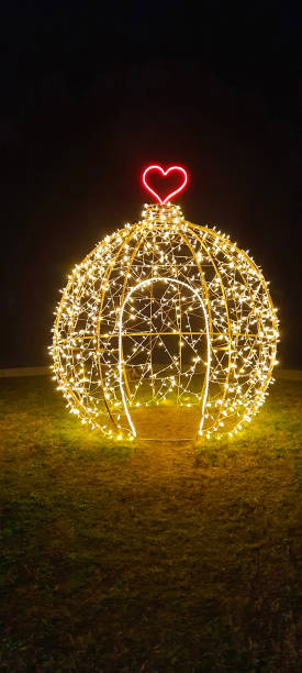 istock Shining decoration in the garden can be during Valentine's Day or Easter time. 1371300514