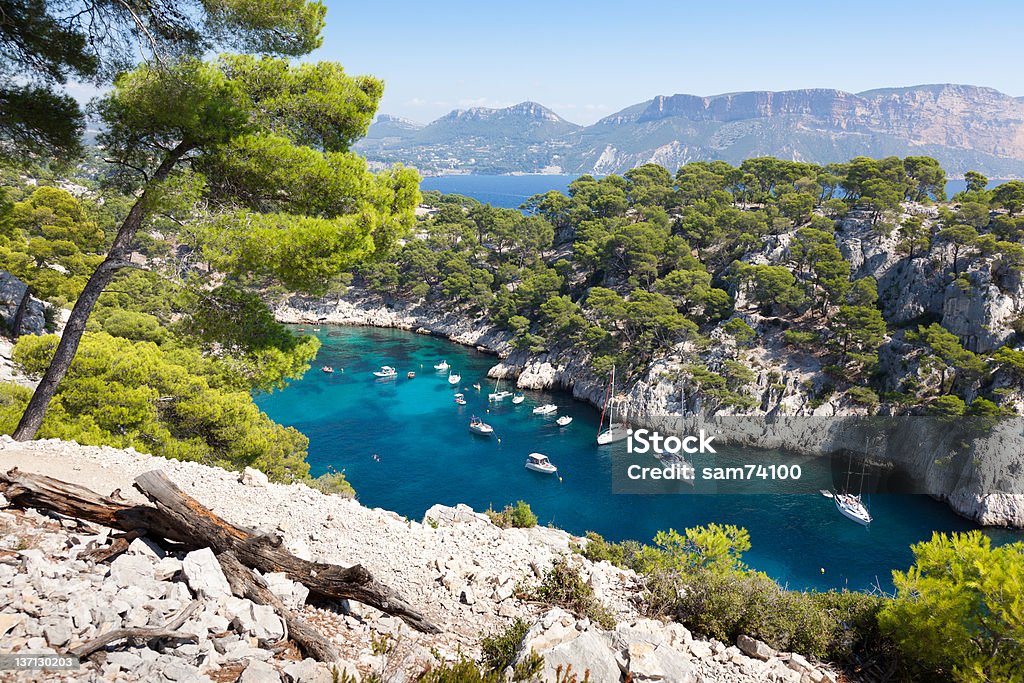 Calanques of Port Pin in Cassis Calanques of Port Pin in Cassis  in France Calanques Stock Photo
