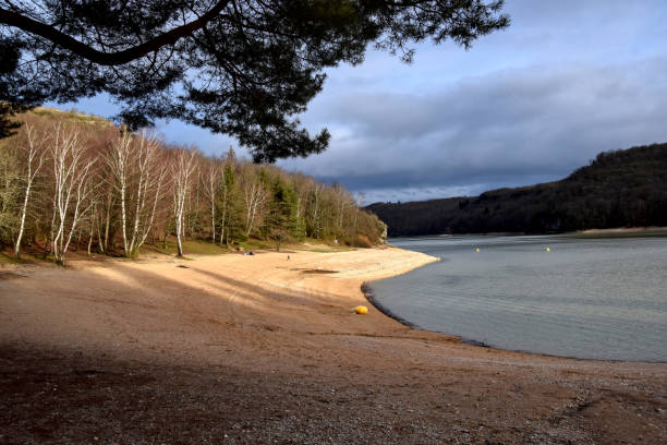 istock Lake Vouglans beach in the Jura 1371302298