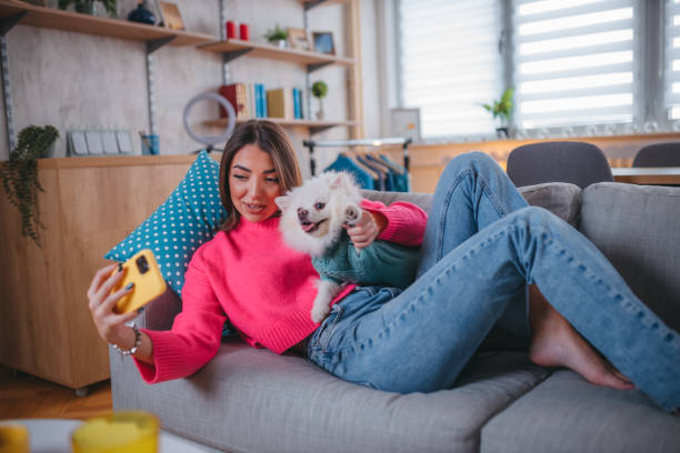 istock A young woman makes a video call 1371305392