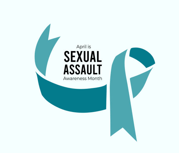 April is Sexual Assault Awareness Month. Vector illustration on white April is Sexual Assault Awareness Month. Vector illustration on white background sexual assault stock illustrations