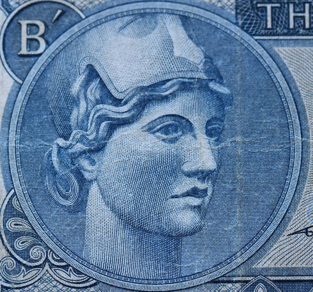 istock the Greek goddess Athena on a bank note from Greece 1371308154