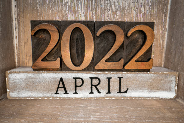 istock 2022 April typography in letterpress wood type 1371313850
