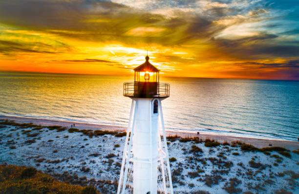 istock Boca Grande Rear Range Lighthouse Glowing Orange Sunset 1371315136