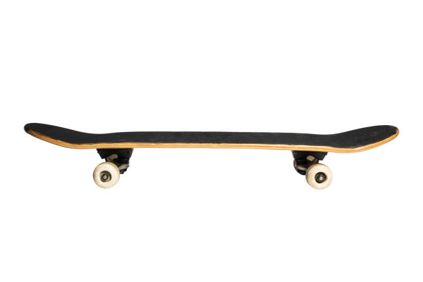 istock Skateboard isolated on a white background, side view 1371316793