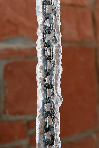 Frozen Chain stock photo